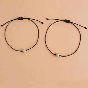 5/$20 2-piece rainbow stripe‎ string bracelet